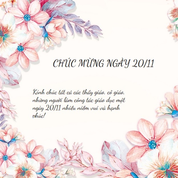 Tổng hợp 25+ mẫu thiệp chúc mừng 20/11 đẹp & ý nghĩa nhất 5 thiep chuc mung 20 11 5