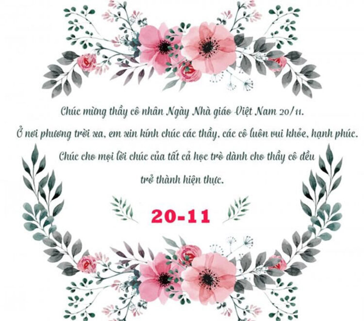 Tổng hợp 25+ mẫu thiệp chúc mừng 20/11 đẹp & ý nghĩa nhất 6 thiep chuc mung 20 11 6