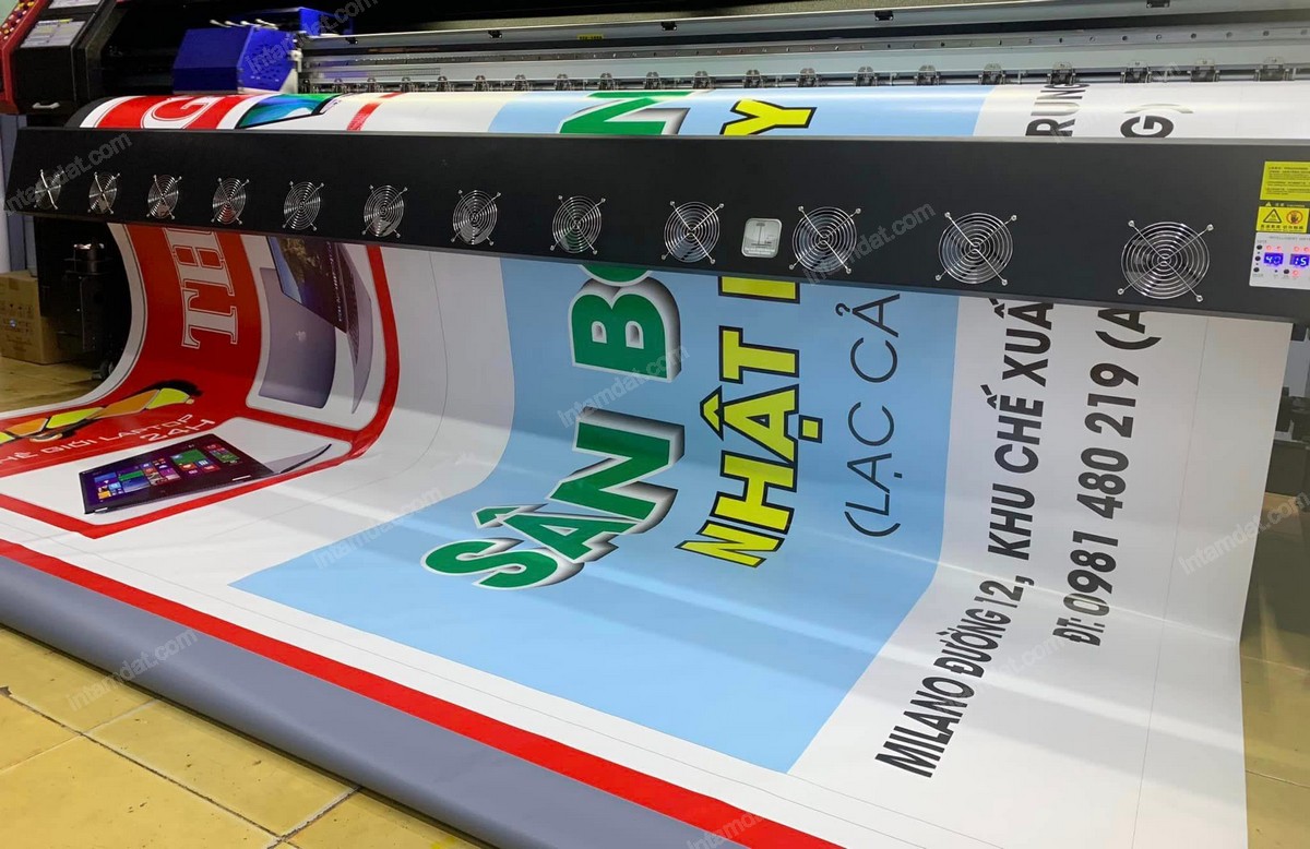 In bạt quảng cáo