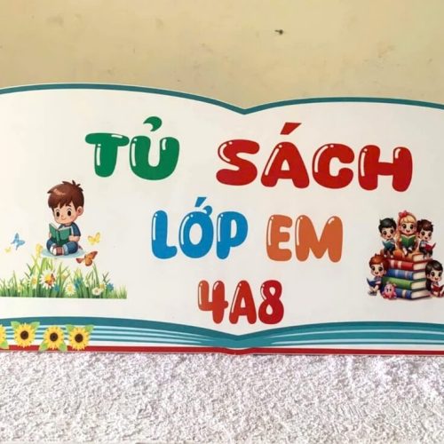 In bảng tủ sách lớp em