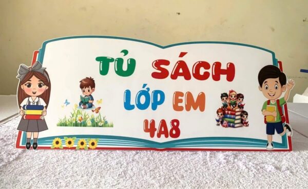 In bảng tủ sách lớp em