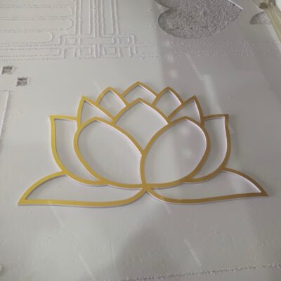 Mô hình hoa sen cắt cnc trang trí 4 Cắt cnc hình bông sen trang trí