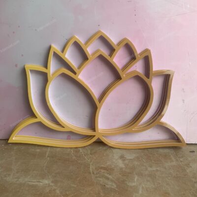 Cắt cnc hình bông sen trang trí