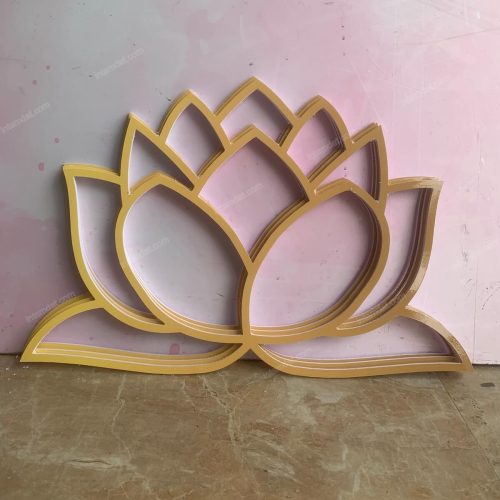 Cắt cnc hình bông sen trang trí