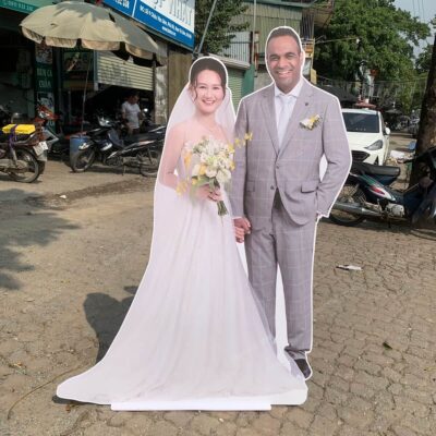 In hình cô dâu - chú rể