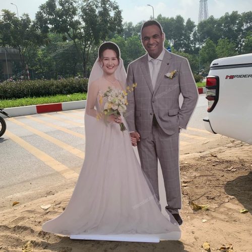 Standee hình cô dâu - chú rể 5 In hình cô dâu - chú rể
