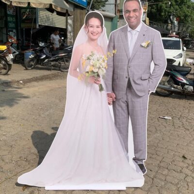 In hình cô dâu - chú rể