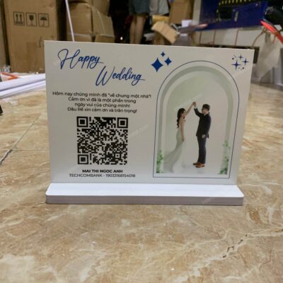 In mã QR để bàn đám cưới 5 In mã QR để bàn đám cưới