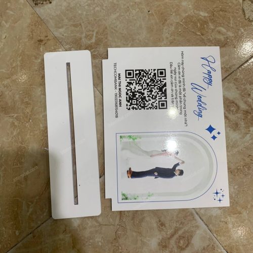 In mã QR để bàn đám cưới 6 In mã QR để bàn đám cưới