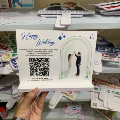 In mã QR để bàn đám cưới 7 In mã QR để bàn đám cưới
