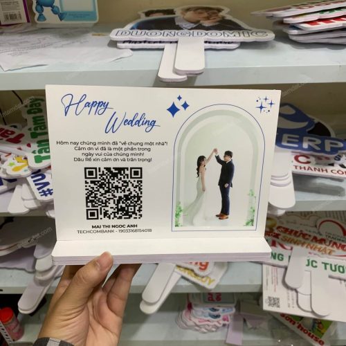 In mã QR để bàn đám cưới 7 In mã QR để bàn đám cưới